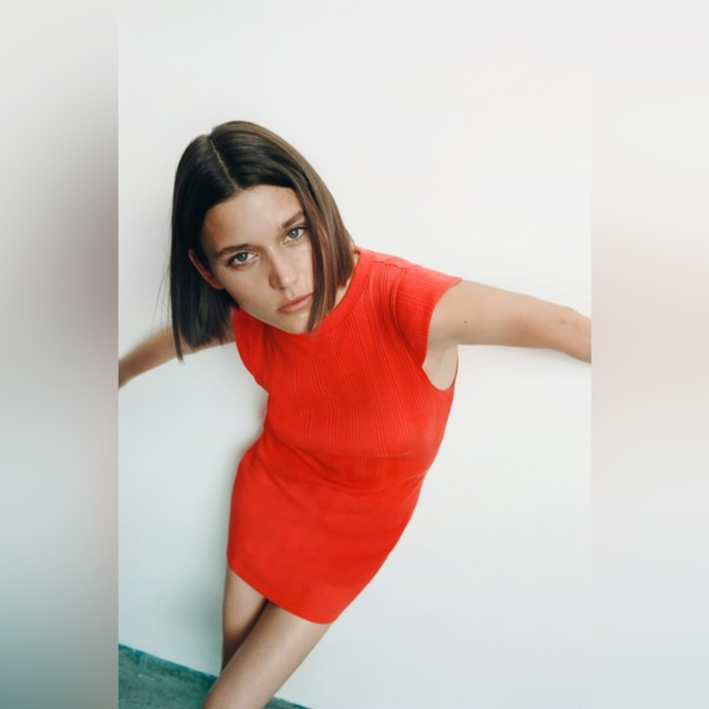ZARA‎ MINI ORANGE DRESS